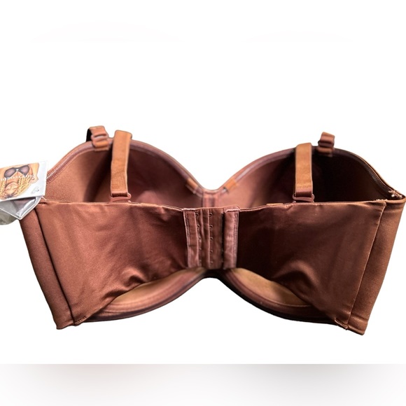 CURVY COUTURE style 1290 smooth strapless multi-way push up underwire bra NWT - Picture 10 of 11